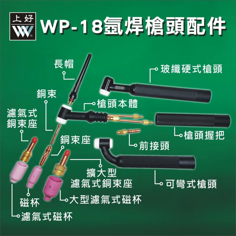 WP-18 氬焊槍頭配件